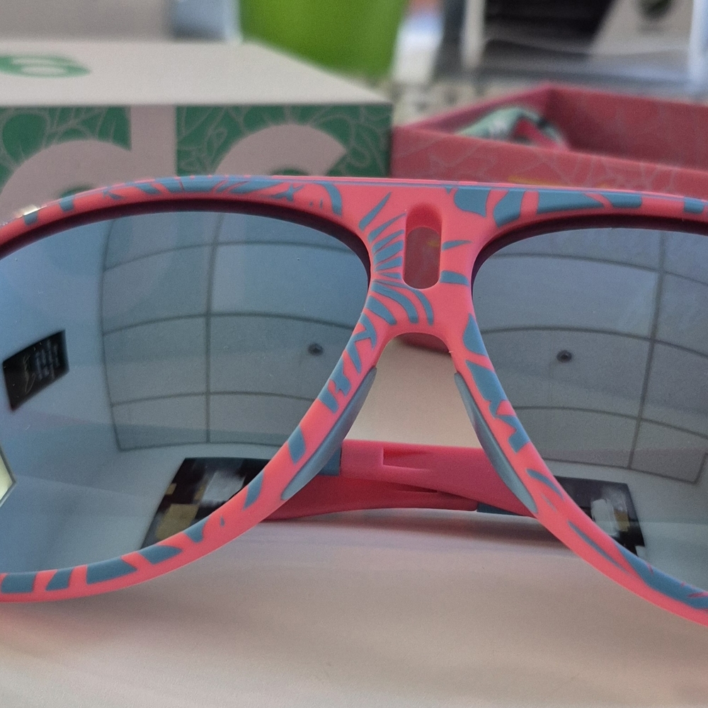 Vibrant Pink and Blue Women's Sunglasses
